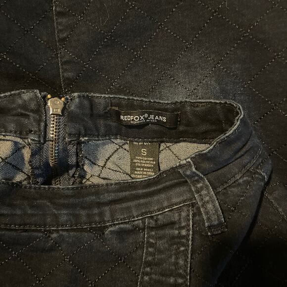 Redfox Premium Denim Jean Crop Top and Skirt set size S - Picture 8 of 8